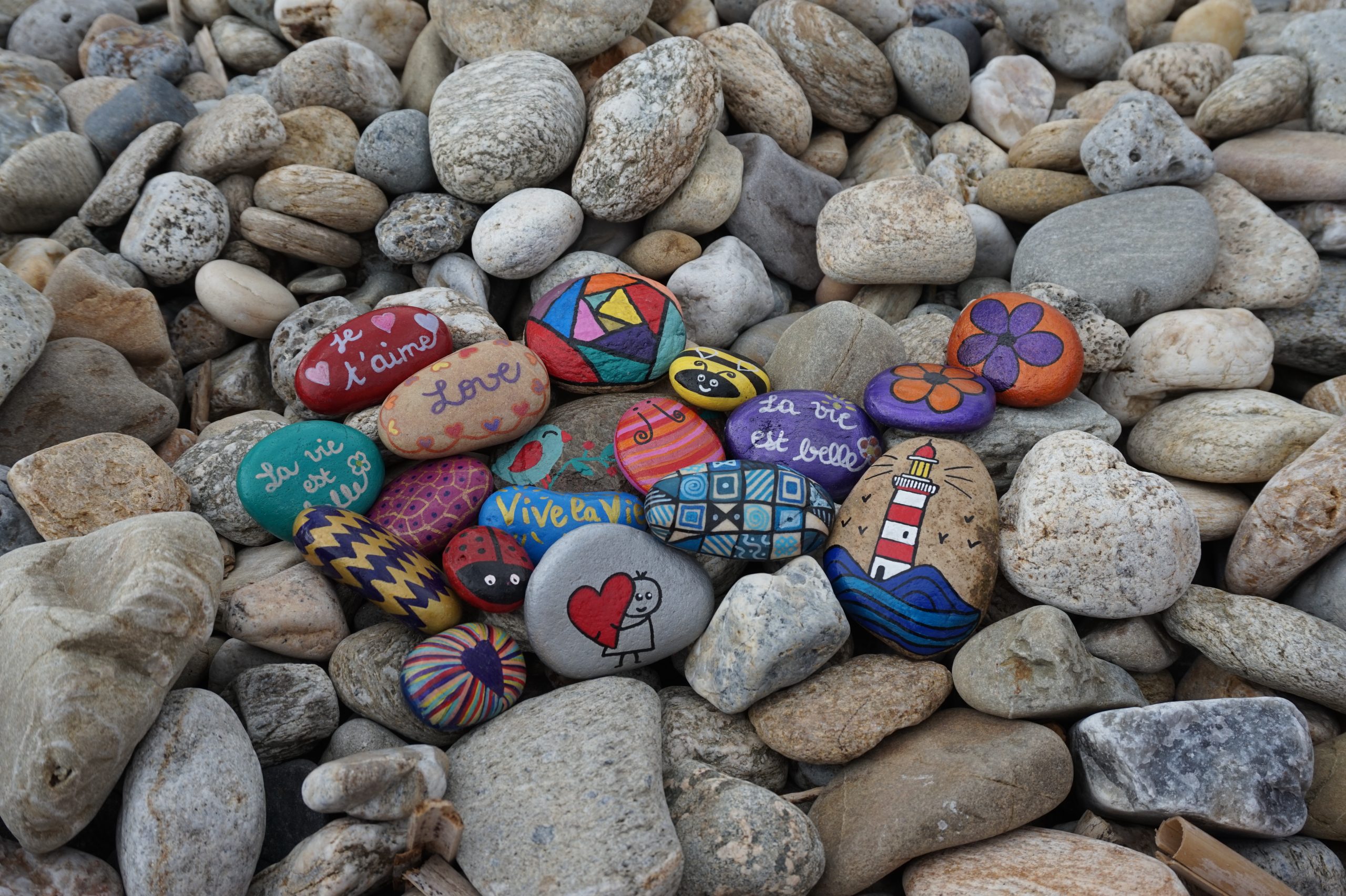 galets peints à la main