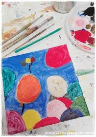 peinture avec matériel créatif