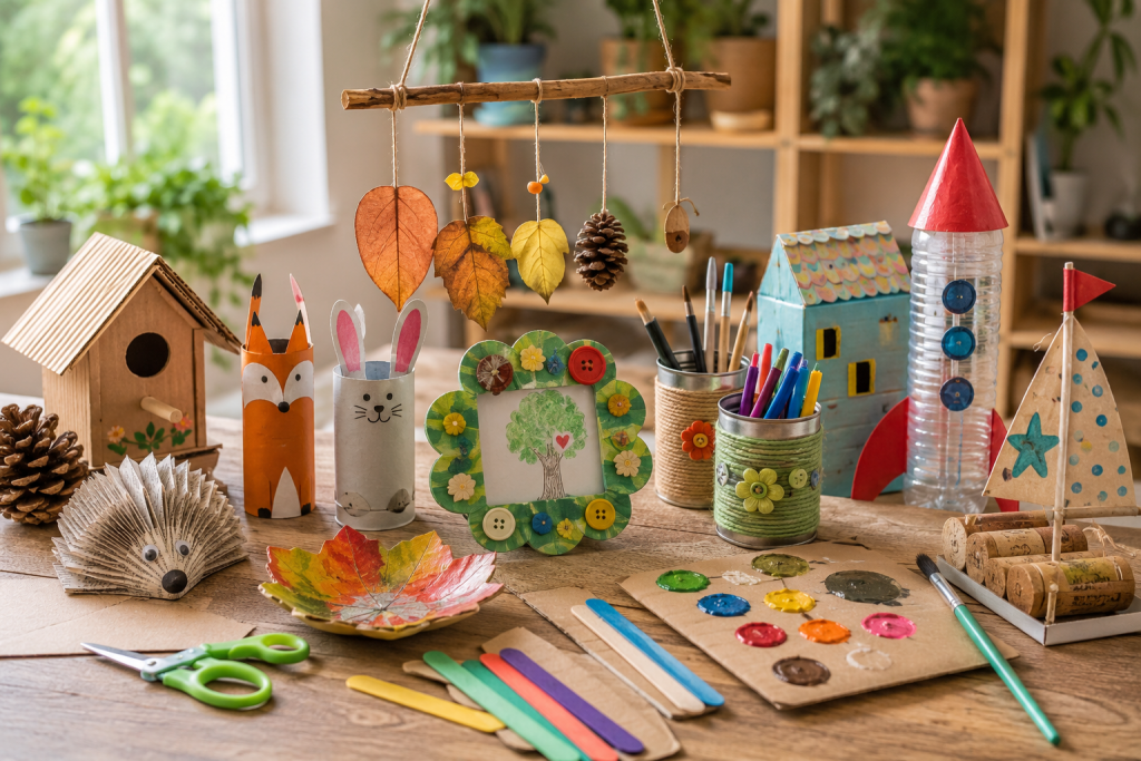 image représentant des créations artisanales réalisées par des enfants